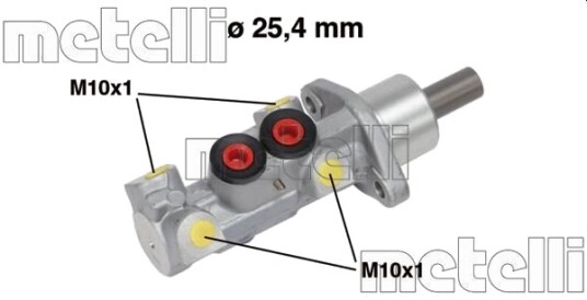 Hovedbremsesylinder METELLI 05 0604 Hovedbremsesylinder METELLI 05 0604