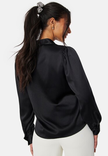 BUBBLEROOM Nicole Puff Sleeve Shirt Black 46
