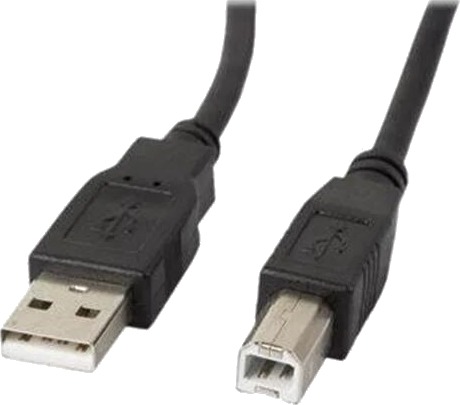 Lanberg USB A USB B kabel 50cm CA USBA 10CC 0005 BK