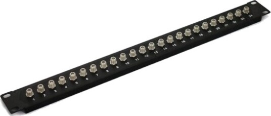 Digitus CL 19" 1U 24F svart CL 19 1U 24F
