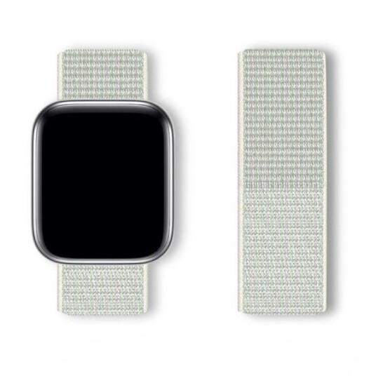 Sport Loop armbånd for Apple Watch 38/40/41 mm i pustende nylon   Hvit