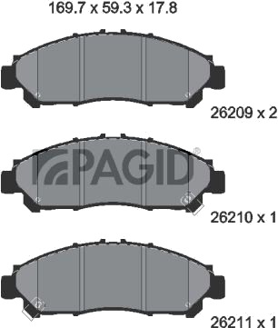 PAGID T2864N Bremseklosser