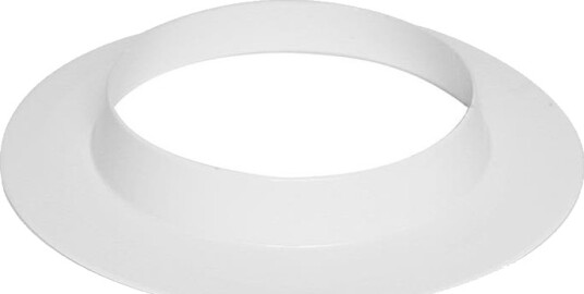 Faluplast 50200 Dekkskive delbar med krage hvit 180 x 110 mm Installasjon