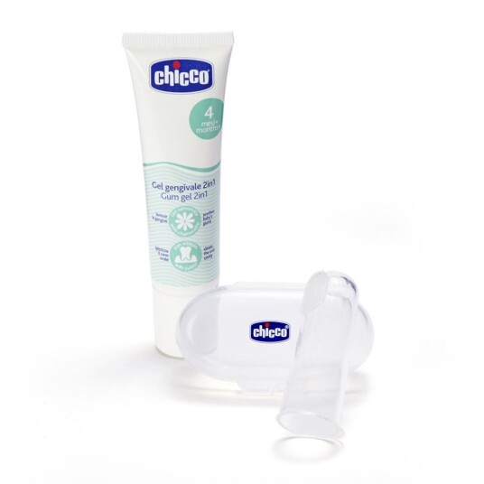 Chicco Fingertannbørste og Tannkrem Oral care 4m+