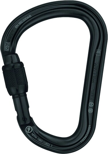 Petzl William Screw-Lock black
