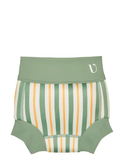 Vanilla Copenhagen Blebadebukser Neopren Fern Striped Green 1 2Y