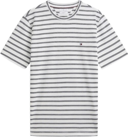 Tommy Hilfiger Ess Seasonal Reg Fit Stripe Tee Cream L