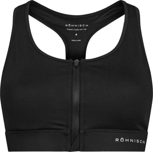 Röhnisch Women's Essential Zip Sportsbra Black M