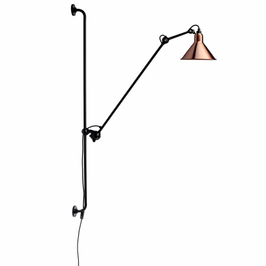 Lampe Gras N214 Vegglampe Matt Sort & Kobber Lampe Gras N214 Vegglampe Matt Sort & Kobber
