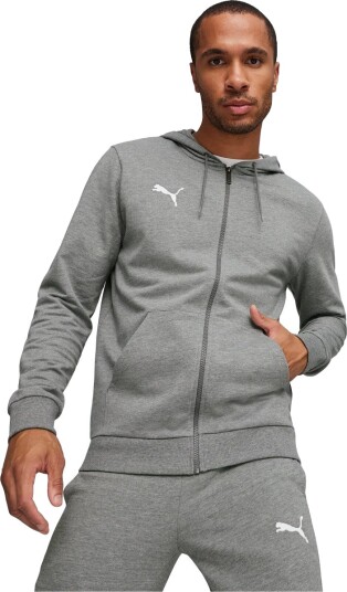 Puma teamGOAL Casuals Hooded Jacket hettejakke herre Grey XS