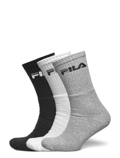 FILA Socks Fila 3Pk Tennis Crew Logo Terry Soc - Black - 35-38 FILA Socks Fila 3Pk Tennis Crew Logo Terry Soc - Black - 35-38