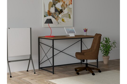 Skrivebord Workum 121x72x121 cm Brun