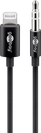 Pro 1 m Lightning til 3.5 mm audio kabel - Sort Pro 1 m Lightning til 3.5 mm audio kabel - Sort