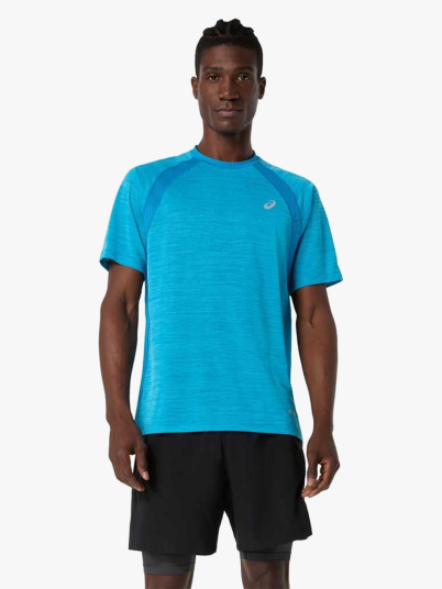 ASICS Road Short Sleeve Top Blå L