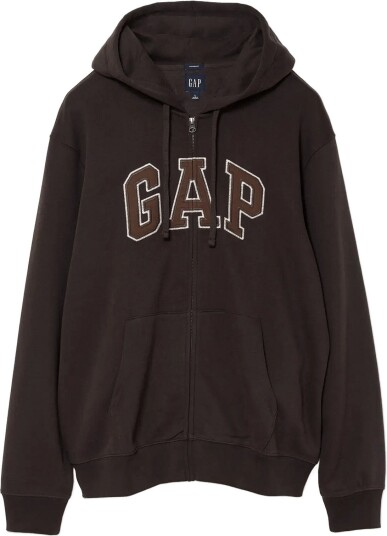 GAP Adult Vintagesoft Arch Logo Zip Hoodie   TERRA BROWN V2   XXL