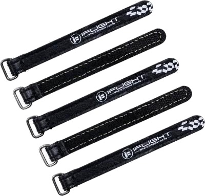 iFlight Batteristropp PU 10x100mm (5stk) Sort