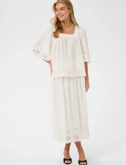 Saint Tropez Rivashellsz Skirt - White - L