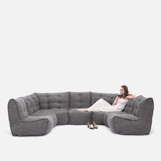 Mod 6 Lounge Max Modulsofa Luscious Gray Mod 6 Lounge Max Modulsofa Luscious Gray