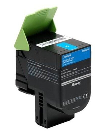 Lexmark 24B6008 - Toner Cyan - Laser toner Blå Lexmark 24B6008 - Toner Cyan - Laser toner Blå