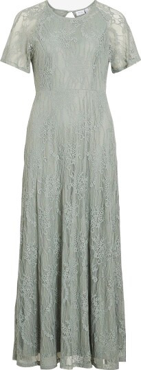 Vila - Maxikjole viFemma S/s Lace Dress - Noos/dc - Grønn