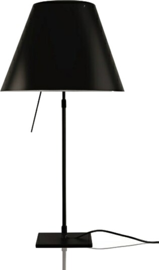 Bordlampe Luceplan dimmbar Svart Stue Aluminium Svart