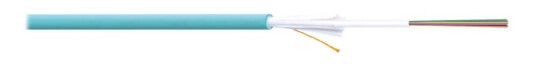 Digitus - Samlet Kabel - Fiberoptisk - 50 / 125 Mikroner - Om3 - Halogenfri Utendørs - Akvamarin