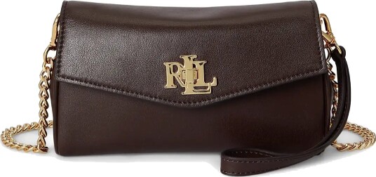 Lauren Ralph Lauren Soft Nappa Trn Wrst Crs Woc Lrg Brown ONE SIZE