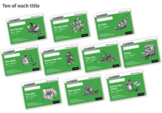 Read Write Inc. Phonics: Green Set 1 Core Black & White Storybooks (Pack Of 100) Av Gill Munton