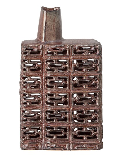 Bloomingville Deko Vase Brun Stentøj Brown H21CM