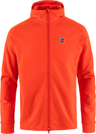 Fjellreven Men's Expedition Fleece Hoodie Flame Orange S Fjellreven Men's Expedition Fleece Hoodie Flame Orange S