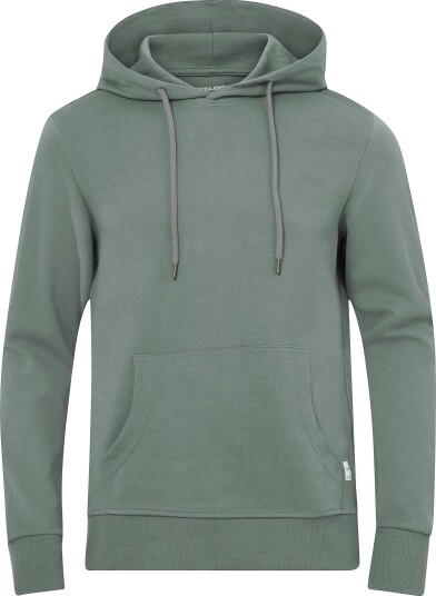 Jack & Jones - Hettegenser jjeBasic Sweat Hood Noos - Grå