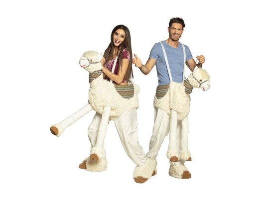Boland Party Partners B.v. Lama Piggy Back Kostume Voksen