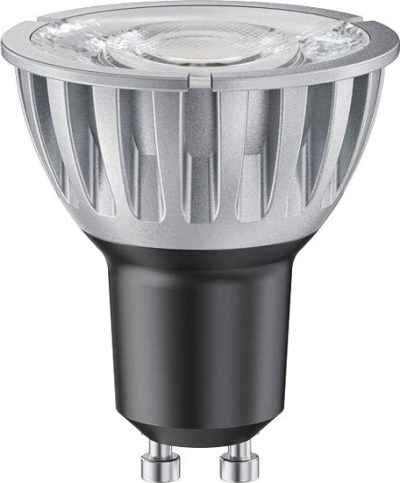 Spl GU10 6,5W LED pære dimbar 10 grader 510lm sølv 3000K Dimbar : Dimbar Kulør : Varm Spl GU10 6,5W LED pære dimbar 10 grader 510lm sølv 3000K Dimbar : Dimbar Kulør : Varm