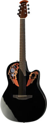 Ovation E-akustisk Gitarer Celebrity Elite Mid Cutaway - Svart (CE44-5-G) Ovation E-akustisk Gitarer Celebrity Elite Mid Cutaway - Svart (CE44-5-G)