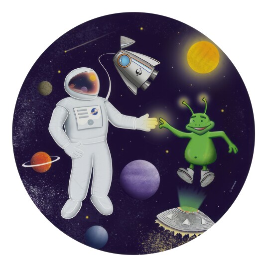 Amscan International Papptallerkener Space Party - 8-pakning