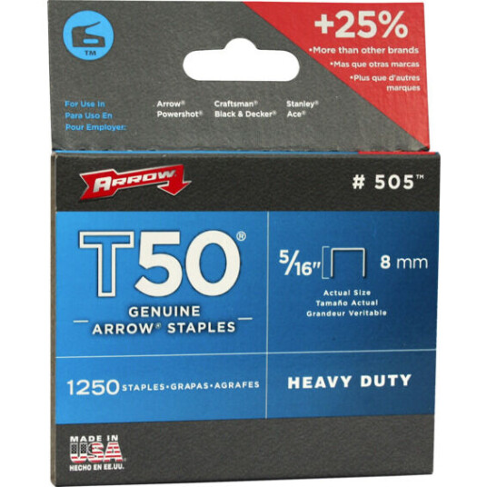 Arrow stifter 8mm T50 5/16" - 88324 Arrow stifter 8mm T50 5/16" - 88324
