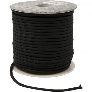 Knyttesnor, tykkelse 4 mm, sort, 40 m