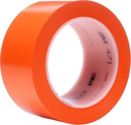 3M 471F 471O50 Pvc-Duk-/Teip Orange (L X B) 33 M X 50 Mm, 1 Rull (471O50)
