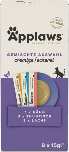 Applaws Sparepakke kremet godbit Blandet pakke 3 varianter 32 x 15 g