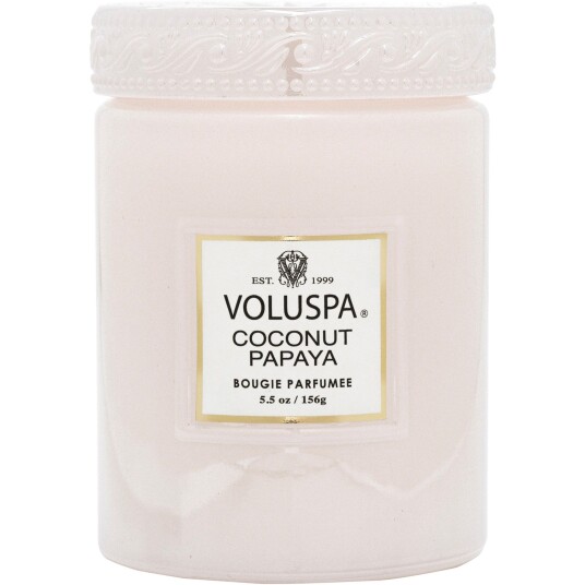 Voluspa Coconut Papaya Mini Glass Jar Voluspa Coconut Papaya Mini Glass Jar