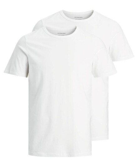 Jack & Jones Jack&jones; 2 Pk Tee Hvit L