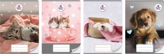 Notebook A5/16K Rutenett The Sweet Pets 20Stk Edukamp Notebook A5/16K Rutenett The Sweet Pets 20Stk Edukamp