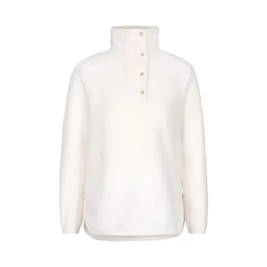 Johaug Women"s Fusion Pile Oversized Henley Tofu White XS