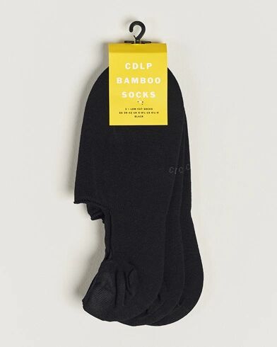 CDLP 3-Pack No Show Socks Black CDLP 3-Pack No Show Socks Black