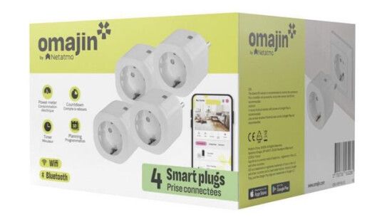 Omajin 4-pakning Smart Plug Hvit - Effektiv Strømstyring Omajin 4-pakning Smart Plug Hvit - Effektiv Strømstyring