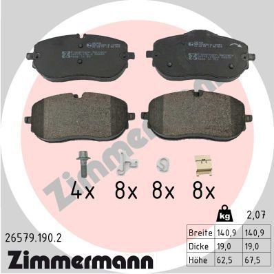 Bremseklosser ZIMMERMANN 26579.190.2
