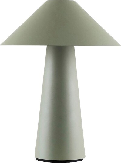 Globen Lighting Bærbar bordlampe Cannes IP44 Havregul Grønn Oppladbare lamper
