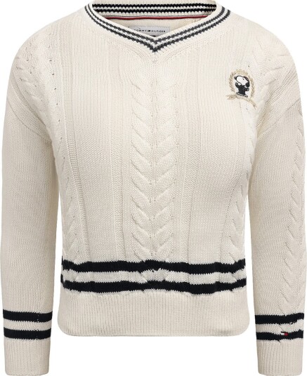 Tommy Hilfiger Peanuts Cable Sweater IVORY PETAL 128