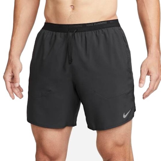 Nike Dri-Fit Stride 7" Running Shorts Herre Black/Reflective Silver XL