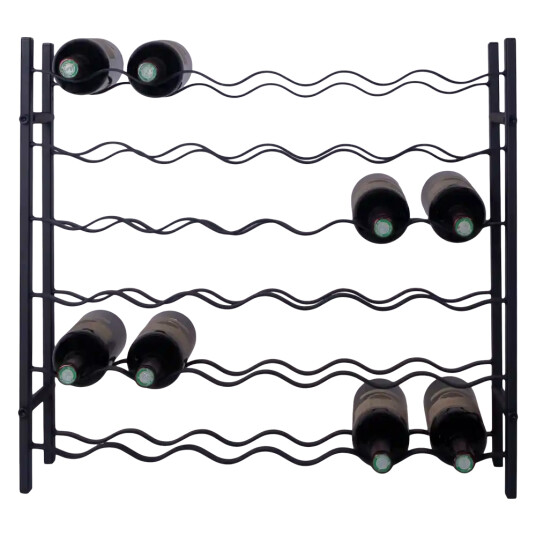 Vinikea Fina 36 flasker Svart metall